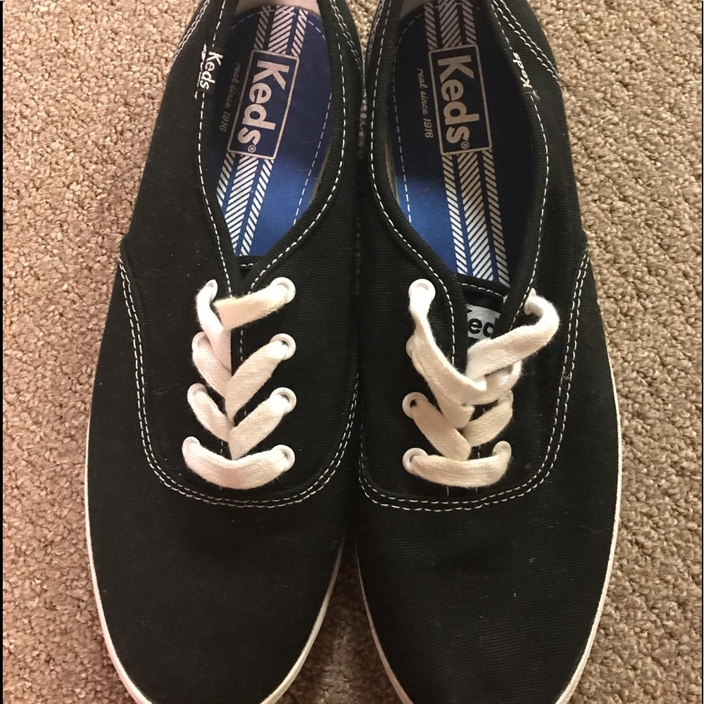 Keds Black Sneakers Sz 8-worn once-Like New